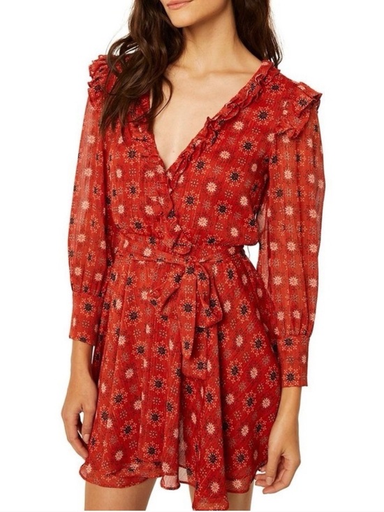 Misa Los Angeles Dresses & Skirts - 💕 Misa Los Angeles Veruka Red Long Sleeve Mini Dress - S 💕